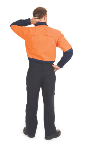 HiVis 3 Way Cool-Breeze Cotton Shirt -
 Long sleeve