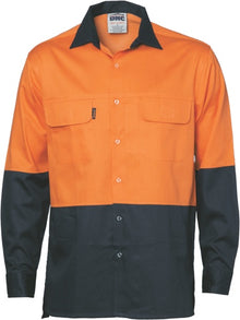  HiVis 3 Way Cool-Breeze Cotton Shirt -
 Long sleeve