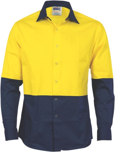 HiVis Cool Breeze Food Industry Cotton Shirt - Long Sleeve