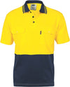 HiVis Cool-Breeze 2 Tone Cotton Jersey Polo
 Shirt with Twin Chest Pocket - S/S