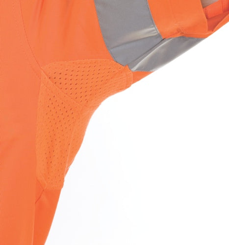 HiVis Cool-Breeze Cross Back Cotton Shirt with 3M R/Tape - long sleeve