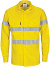 HiVis Cool-Breeze Cotton Shirt with Generic
 R/Tape - Long sleeve