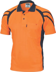  Cool Breathe Stripe Panel Polo Shirt
 - Short Sleeve