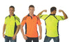 Cool Breathe Stripe Panel Polo Shirt
 - Short Sleeve