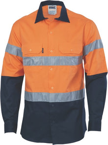  HiVis D/N 2 Tone Drill Shirt with Generic R/Tape -
long sleeve