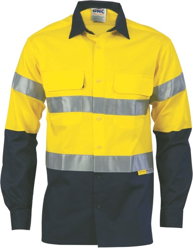 HiVis Cool-Breeze Cotton Shirt with 3M 8906
 R/Tape - Long sleeve