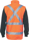 HiVis “4 in 1” Zip off Sleeve Reversible Vest,
 X Back with additional tape on Tail