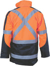 HiVis 2 Tone Cross Back D/N “2 in 1” Contrast Rain Jacket