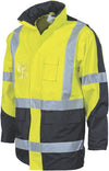 HiVis 2 Tone Cross Back D/N “2 in 1” Contrast Rain Jacket