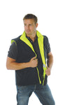 HiVis Cross Back D/N “4 in 1” Zip Off Sleeve Reversible Vest