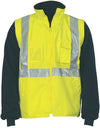 HiVis Cross Back D/N “4 in 1” Zip Off Sleeve Reversible Vest