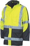 HiVis Cross Back 2 Tone D/N 6 in 1 Contrast Jacket
 (Outer Jacket and Inner Vest can be sold separately