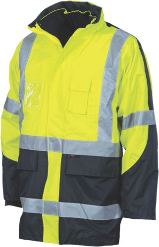 HiVis Cross Back 2 Tone D/N 6 in 1 Contrast Jacket
 (Outer Jacket and Inner Vest can be sold separately