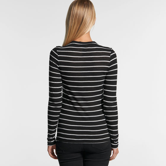 4027 FINE STRIPE LONG SLEEVE