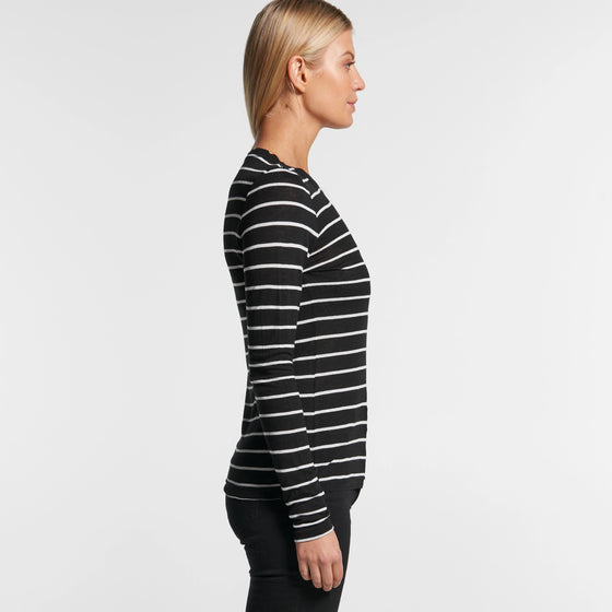 4027 FINE STRIPE LONG SLEEVE