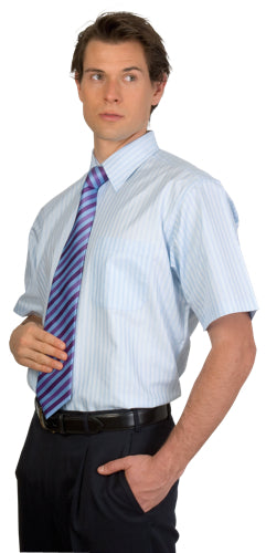Mens Tonal Stripe Shirts
 - Short Sleeve