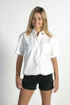Ladies Polyester Cotton
 Poplin Shirt - Short Sleeve