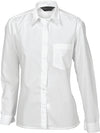 Ladies Polyester Cotton Poplin Shirt - Long Sleeve