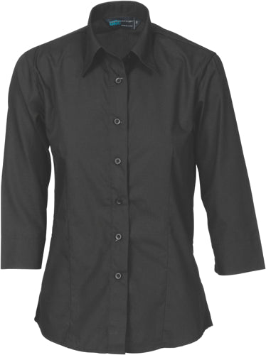 Ladies Polyester Cotton Shirt - 3/4 Sleeve