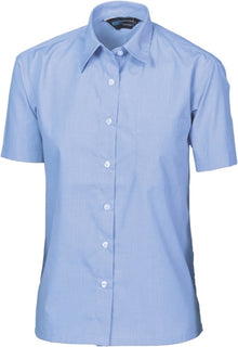  Ladies Regular Collar, Side Splits, Single Pocket - Short Sleeve