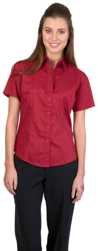 Ladies Premier Stretch Poplin Business Shirts - Short Sleeve