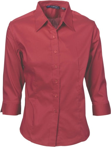 Ladies Premier Stretch Poplin Business Shirts - 3/4 Sleeve