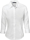 Ladies Premier Stretch Poplin Business Shirts - 3/4 Sleeve