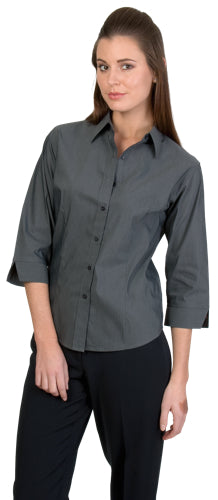 Ladies Premier Stretch Poplin Business Shirts - 3/4 Sleeve