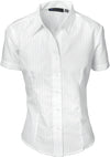 Ladies Tonal Stripe Shirts - Short Sleeve