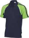 Cool-Breathe Twin Stripe Contrast Raglan Polo