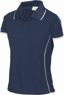  Ladies Cool-Breathe Piping Polo
