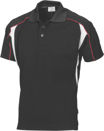 Air Flow Contrast Mesh ‘N’ Piping Polo   Short sleeve
