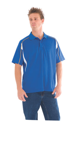 Air Flow Contrast Mesh ‘N’ Piping Polo   Short sleeve
