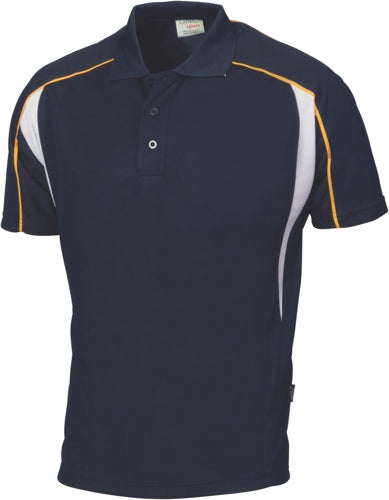 Air Flow Contrast Mesh ‘N’ Piping Polo   Short sleeve
