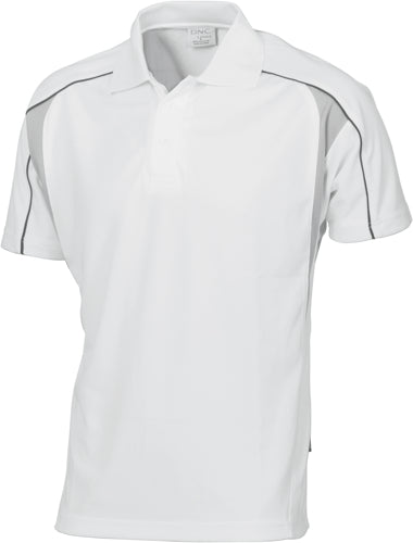 Air Flow Contrast Mesh ‘N’ Piping Polo   Short sleeve