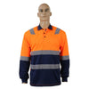 6021# TAPED HI VIS L/S POLO SHIRT