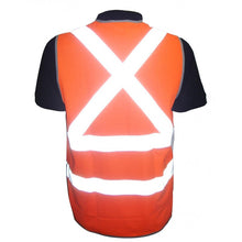  60532# TAPED X BACK HI VIS VEST