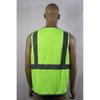 60535# HI VIS VEST WITH ZIPPER & POCKETS