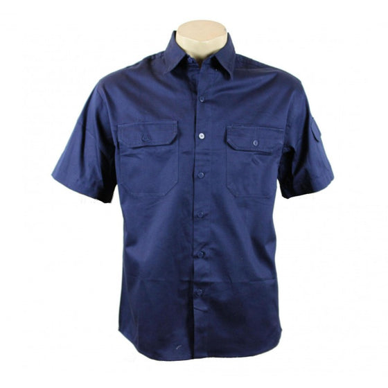90119# WORK S/S DRILL SHIRT