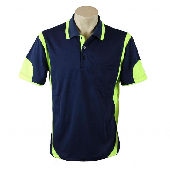 9060# HI VIS & WORK S/S POLO SHIRT