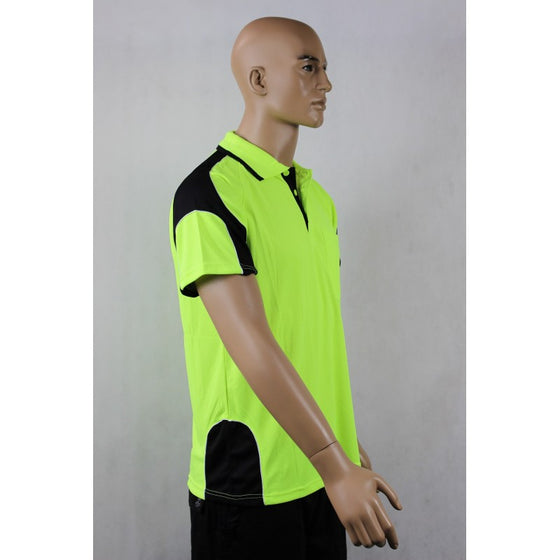 9068# HI VIS & WORK S/S POLO SHIRT