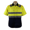 J0077# TAPED HI VIS S/S DRILL SHIRT