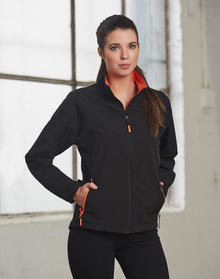  JK16 Ladies' Softshell Contrast Jacket