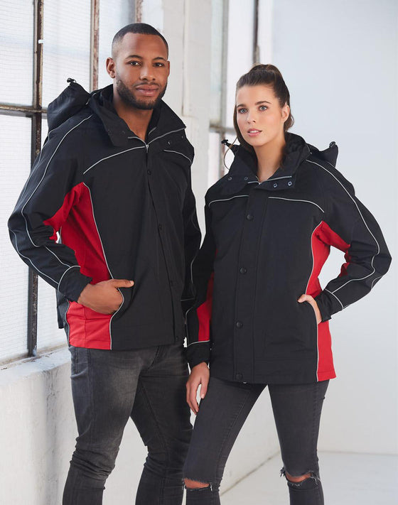 JK18 3 in 1 Jacket, silver relective piping