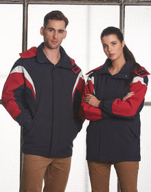 JK28 bathurst tri color jacket with hood