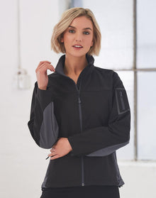  JK32 Ladies’ Contrast Softshell Jacket