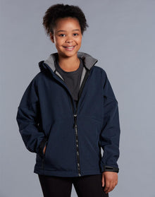  JK33K Kids' Softshell Full Zip Hoodie