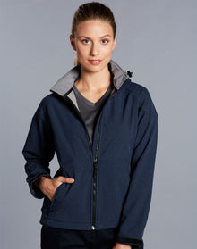  JK34 Ladies' Softshell Full Zip Hoodie