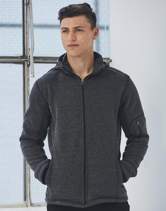 JK41 Men's Heather Bonded Fleece Jacket