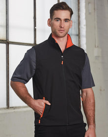  JK45 Men's Softshell Contrast Vest